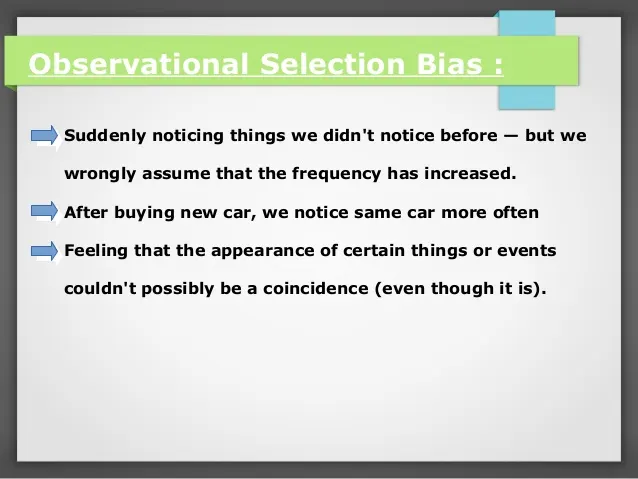 Observer Selection Effect