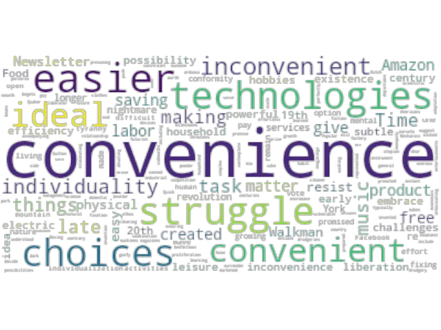 Is Convenience The Opium of The Masses Today? Is Convenience The Opium of The Masses Today?