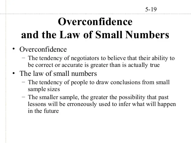 The Beginner’s Guide to the Law of Small Numbers